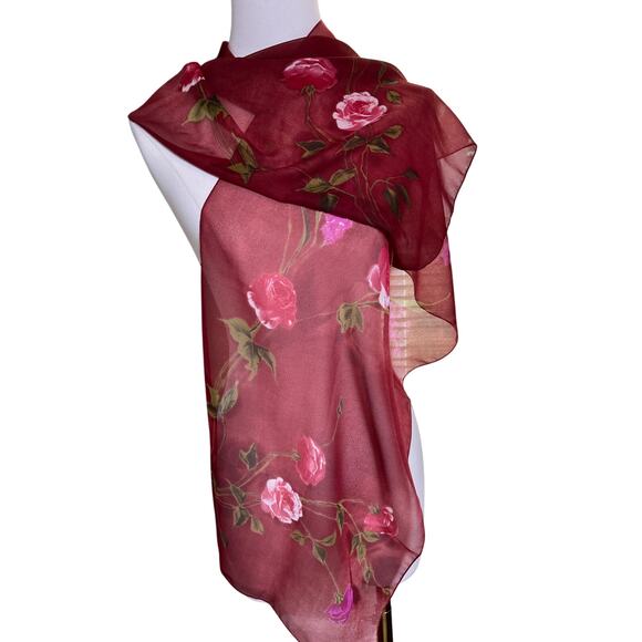 Designer Scarves 13 Silk Eileen Fisher Echo Talbot Oscar Vena DVF Shfrard  Beril - Picture 15 of 16